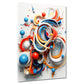 Abstrakt Beautiful Colour White Wandbild Kunstwerk