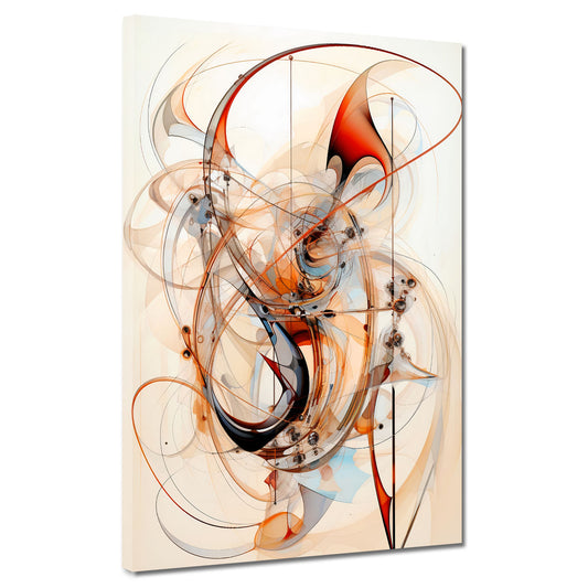 Abstrakt Beautiful Lines Wandbild Kunstwerk