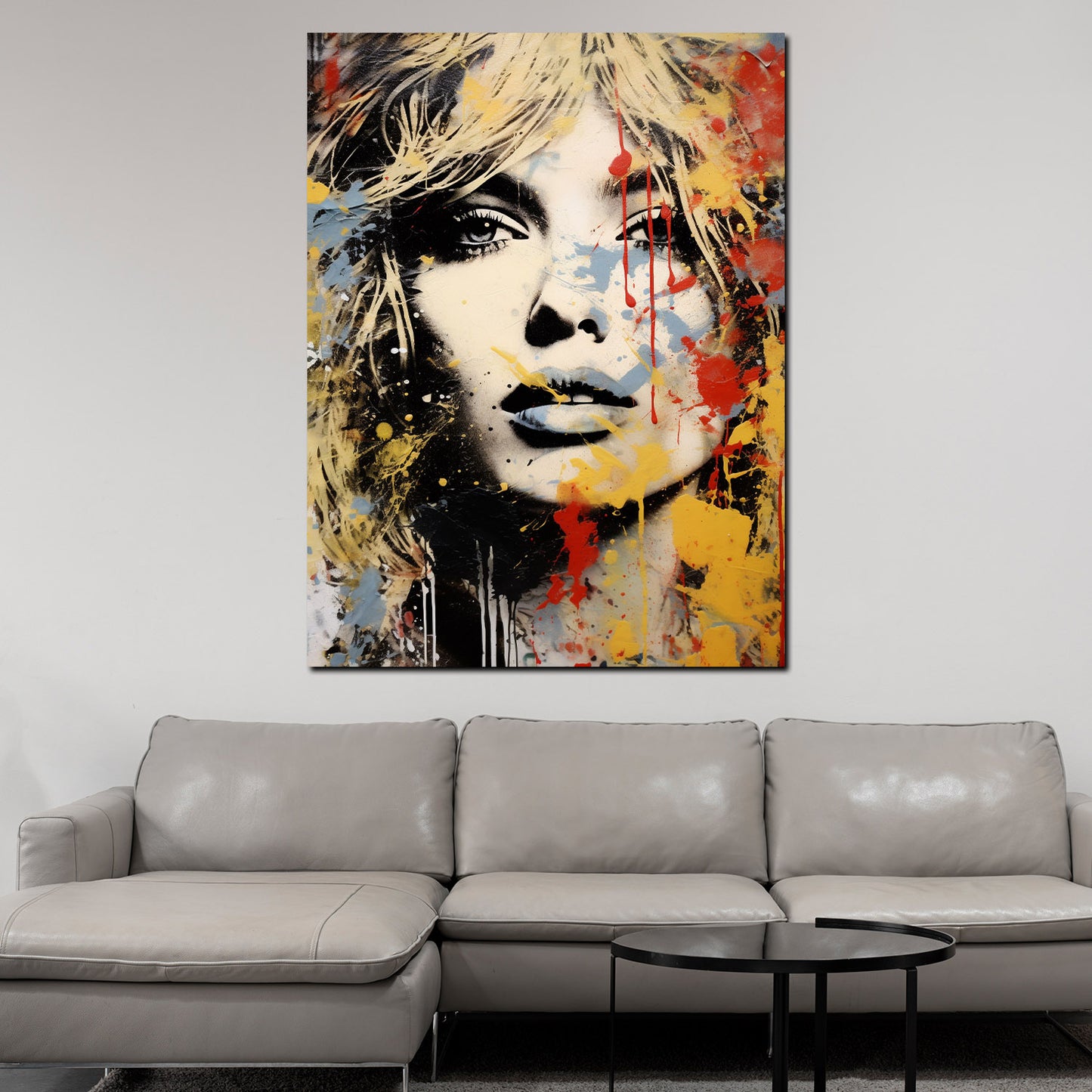 Abstrakt Face Ikone Wandbild Kunstwerk