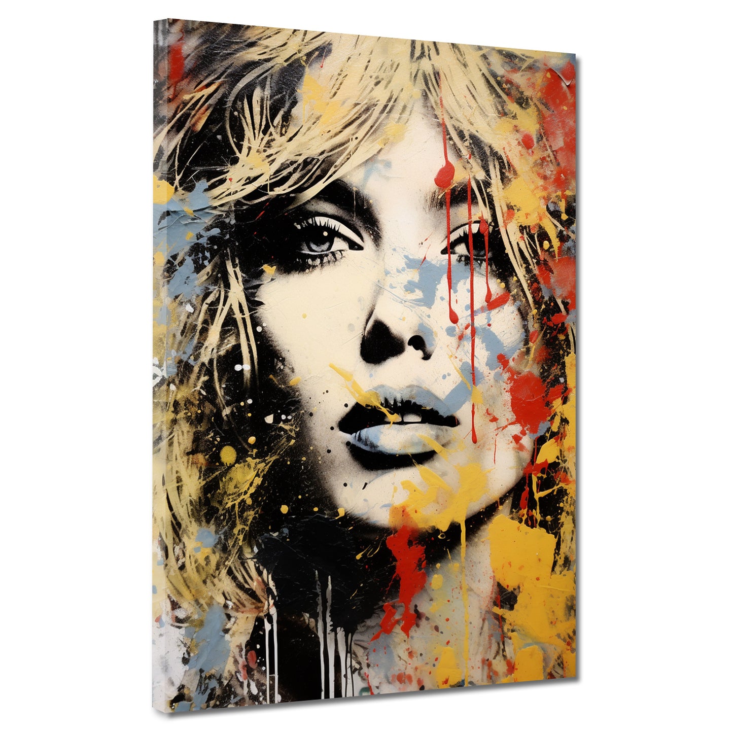 Abstrakt Face Ikone Wandbild Kunstwerk