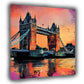 Abstrakt London Tower Bridge Stadt Panorama Pop Art Wandbild Kunstwerk
