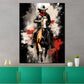 Wandbild Kunstwerk Western Cowboy Mann auf Pferd
