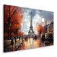 Abstrakt Paris Eiffelturm Wandbild Kunstwerk