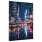 Wandbild Kunstwerk abstrakt Städte Times Square Regenlichter urban