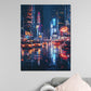 Wandbild Kunstwerk abstrakt Städte Times Square Regenlichter urban
