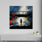 Abstrakt Street Art Bridge Wandbild Kunstwerk