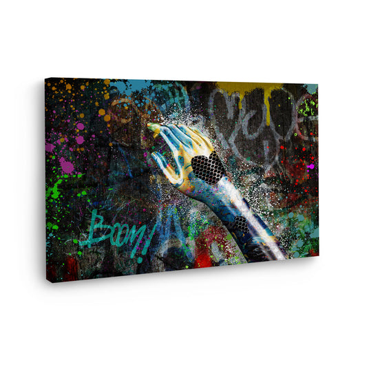 Abstrakt Metall Hand Wandbild Kunstwerk