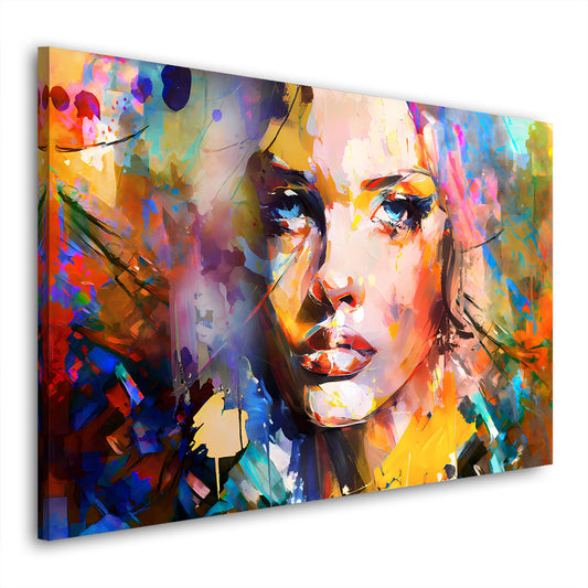 Face wunderschöne Frau abstrakt Wandbild Kunstwerk