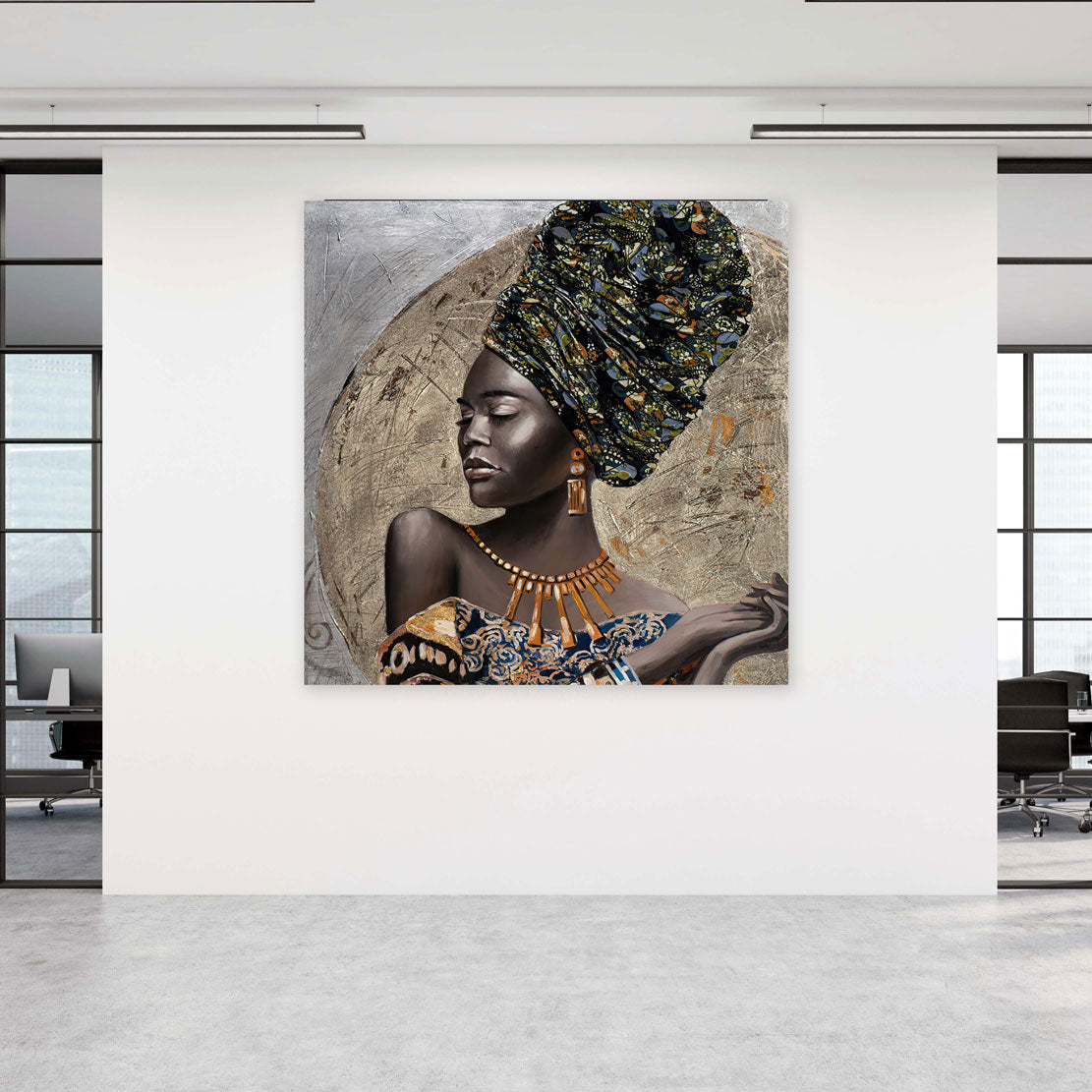 Afrikanische Frau Beautiful Women Wandbild Kunstwerk