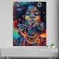 Afroamerikanische Frau Seifenblasen Wandbild Kunstwerk