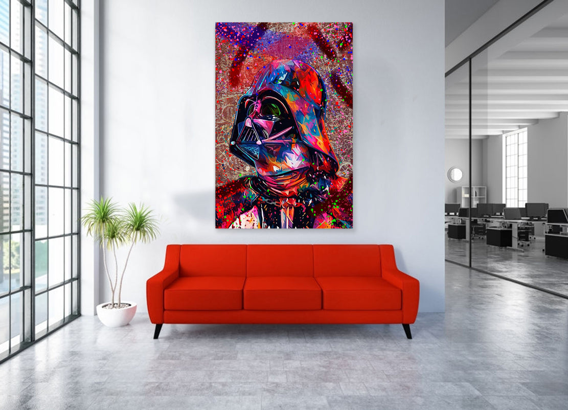 Wandbild Kunstwerk The Dark Side Abstract Pop Art