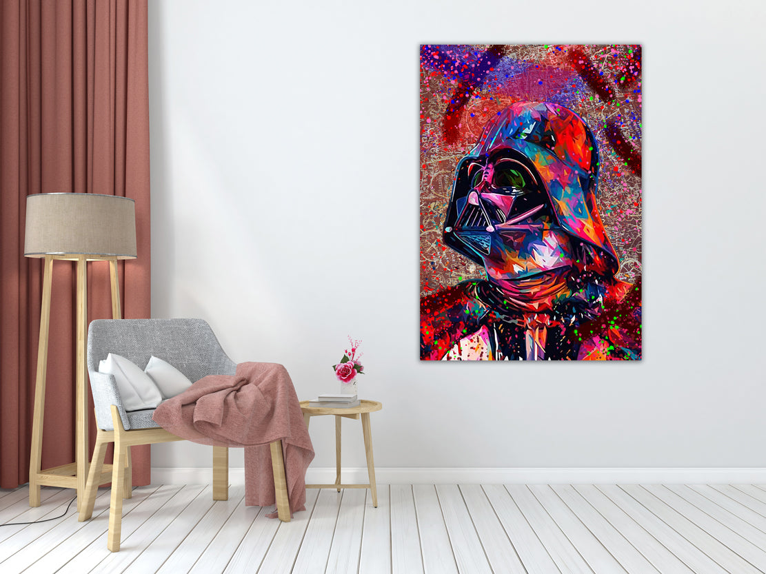 Wandbild Kunstwerk The Dark Side Abstract Pop Art