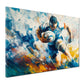 Wandbild Kunstwerk Rugby Szene Sport