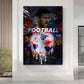 Wandbild Kunstwerk modern Pop Art Fußball Messi