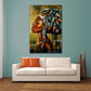 Modern afrikanische Frau wunderschön Abstract Colour Wandbild Kunstwerk