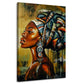Modern afrikanische Frau wunderschön Abstract Colour Wandbild Kunstwerk