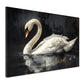 Wandbild Kunstwerk weißer Schwan Wasser Ruhe Anmut Natur modern