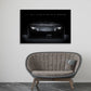 Motivation Sportwagen Black Style, Zitat Wandbild Kunstwerk