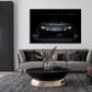 Motivation Sportwagen Black Style, Zitat Wandbild Kunstwerk