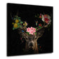 Hirsch Flower Style Abstrakt Wandbild Kunstwerk