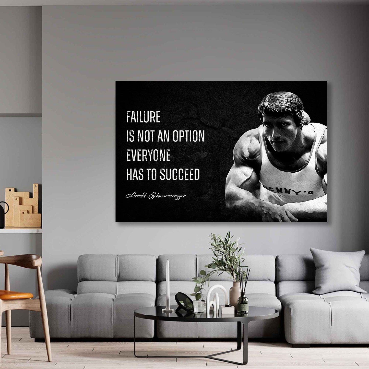 Arnold Style Zitat Motivation Bodybuilding Wandbild Kunstwerk