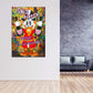 Wandbild Pop Art Duck Save Water Champagner Geld Erfolg