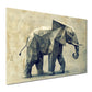 Wandbild abstrakt Elefant in geometrischer Form