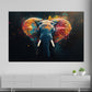 Wandbild abstrakt Elefant Pop Art Black Style