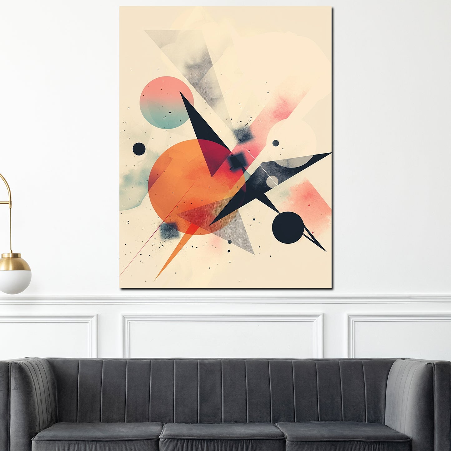 Abstrakt Geometrie modern Wandbild Kunstwerk