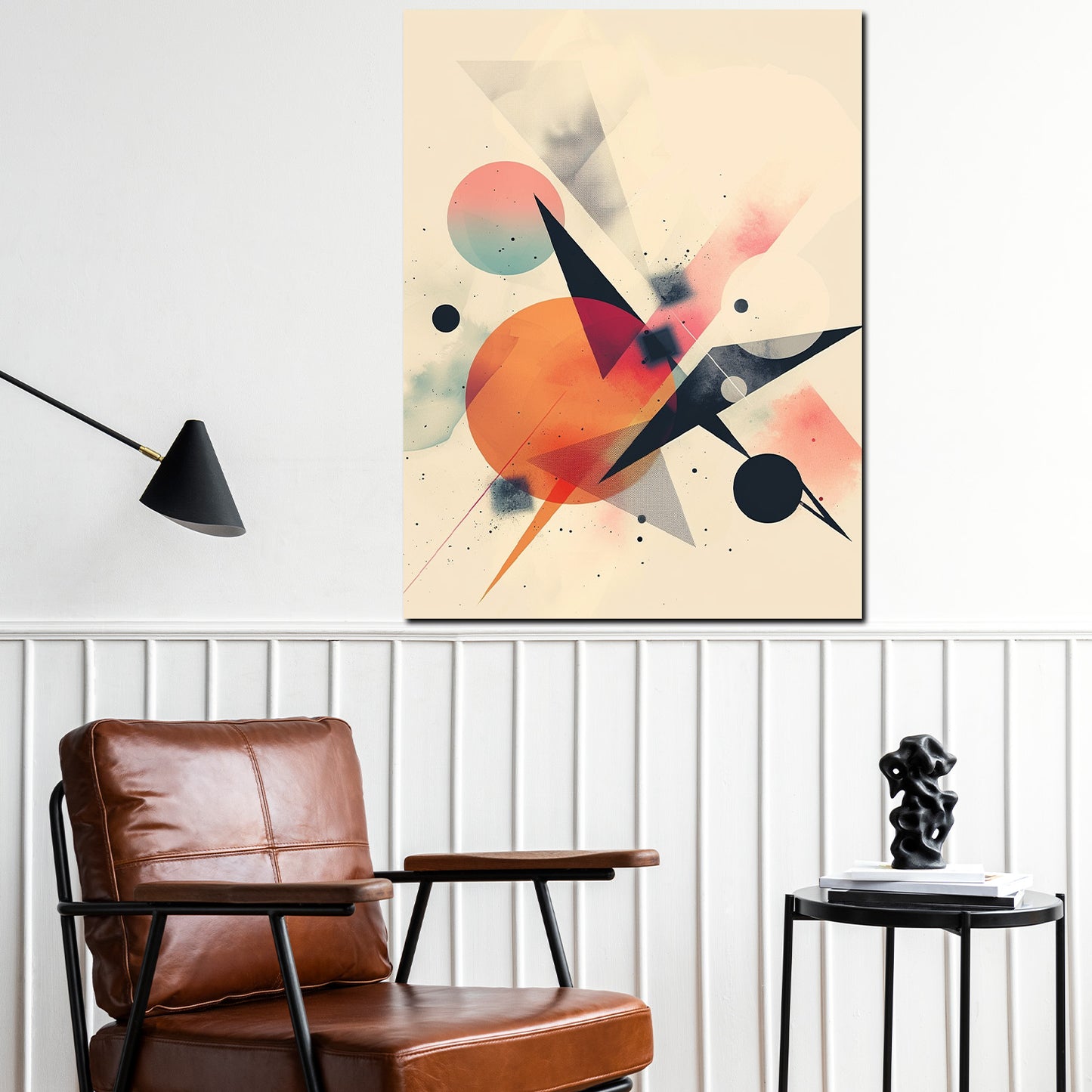 Abstrakt Geometrie modern Wandbild Kunstwerk