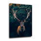 Hirsch Deep Forest, Abstrakt Wandbild Kunstwerk