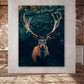 Hirsch Deep Forest, Abstrakt Wandbild Kunstwerk