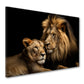 Wandbild Kunstwerk Beautiful Lions, Löwen