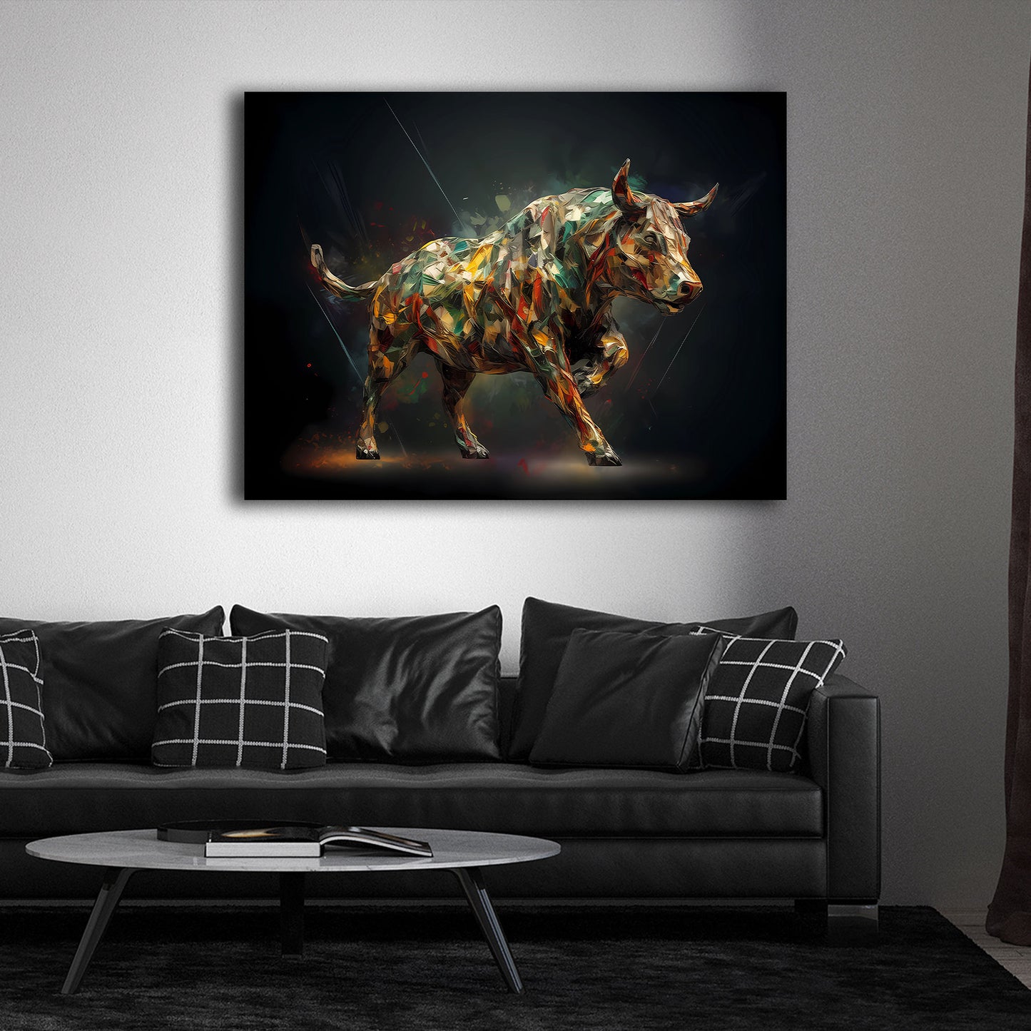 Abstrakt Bulle mit Dynamik und Power Wandbild