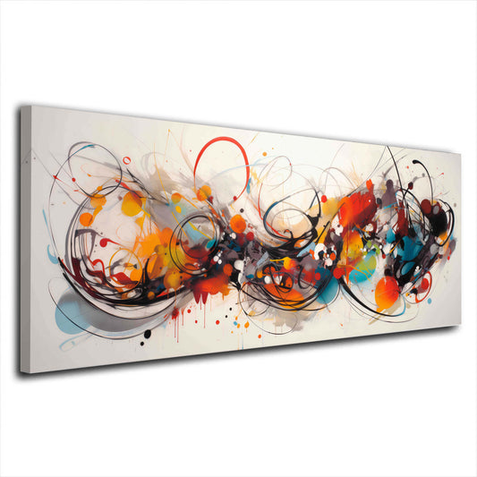 Abstrakte Farbexplosion Linien in Bewegung Design Wandbild