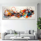 Abstrakte Farbexplosion Linien in Bewegung Design Wandbild