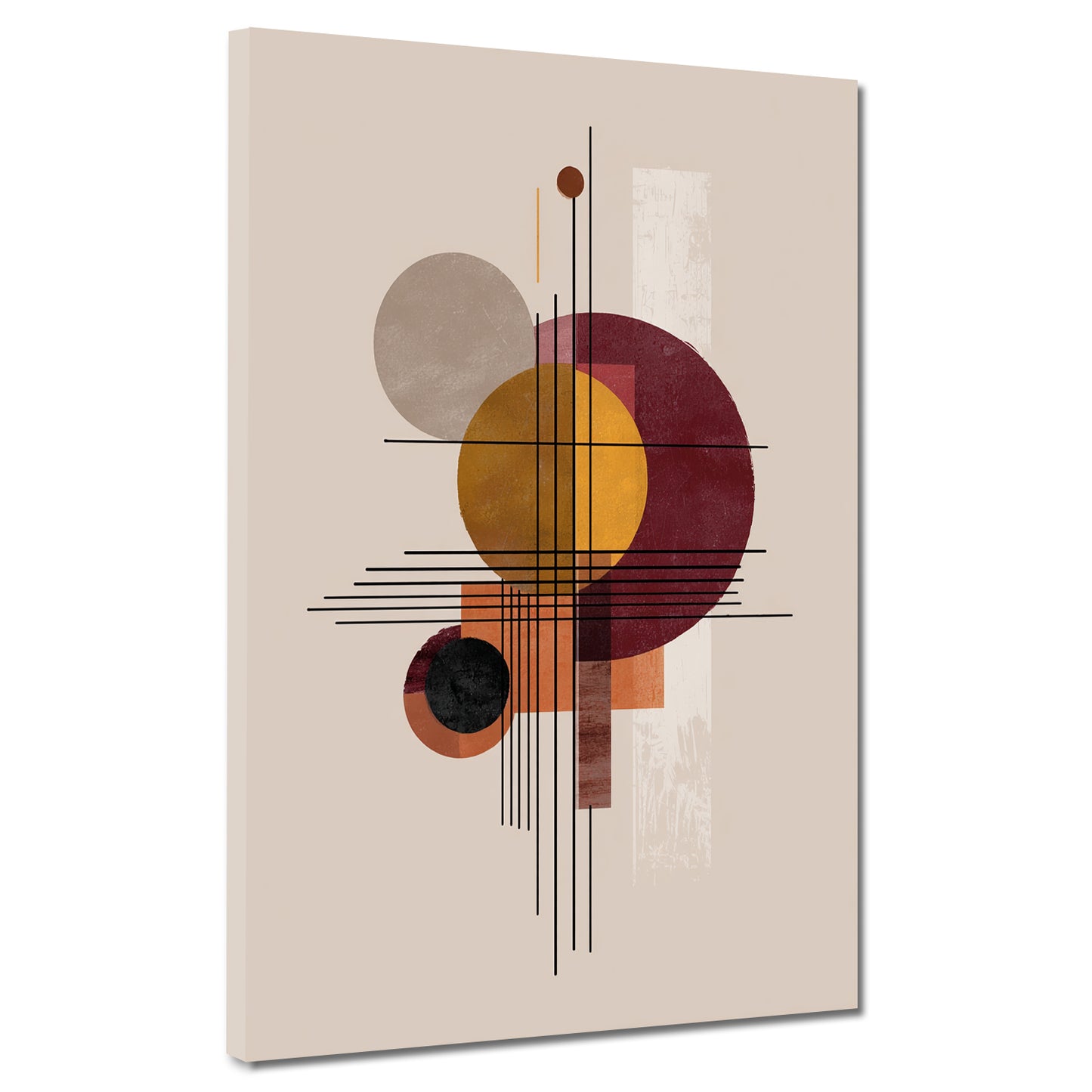 Abstrakte Komposition Minimalismus Farben und Balance Wandbild