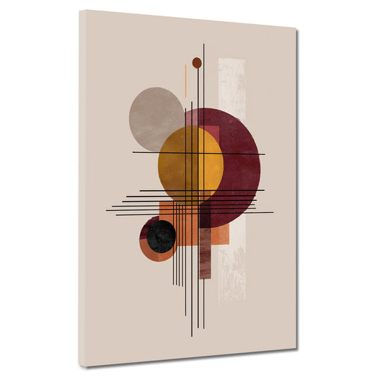 Abstrakte Komposition Minimalismus Farben und Balance Wandbild