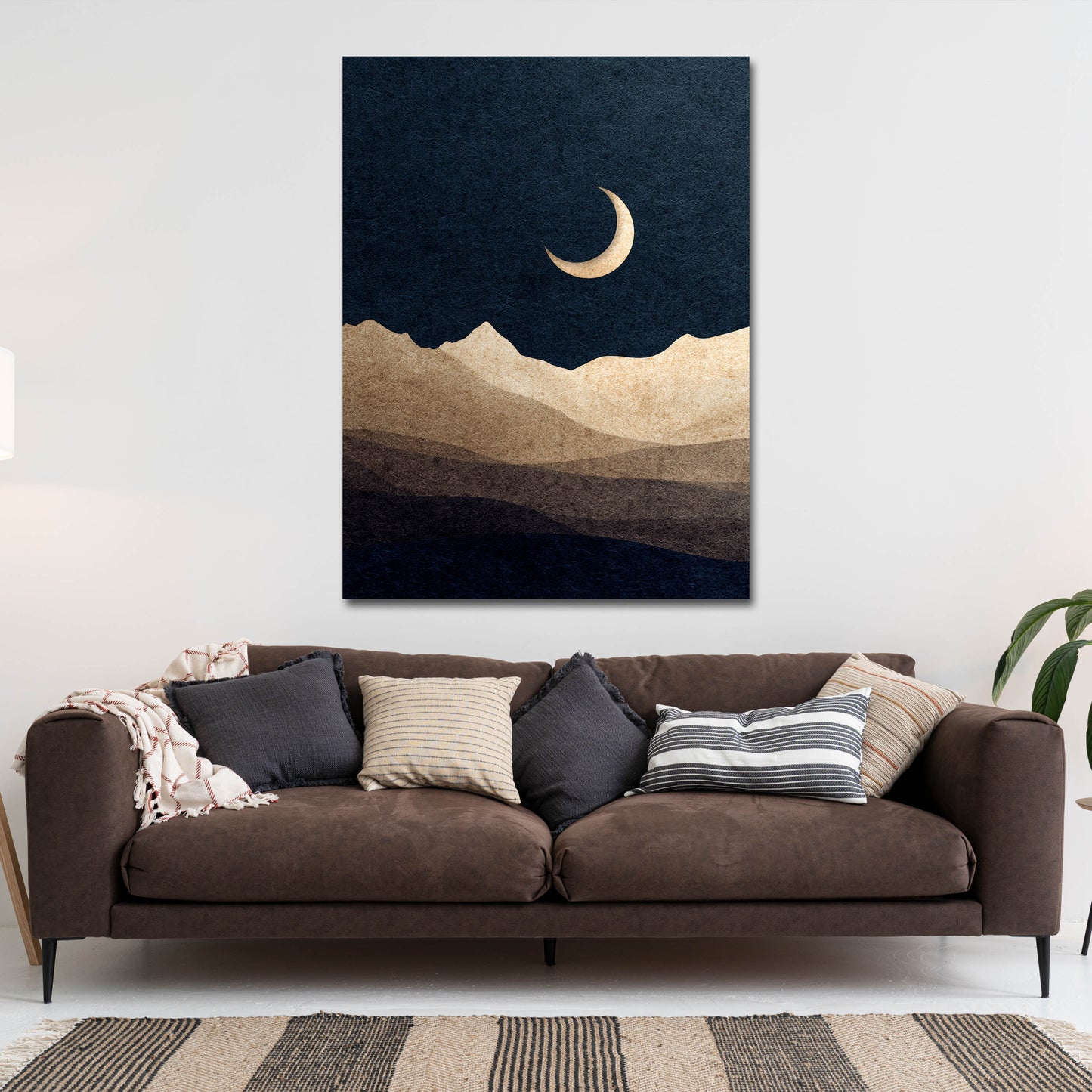 Minimalistisch Natur Silhouetten Himmel Wandbild