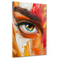 Abstrakt Porträt Auge Wandbild