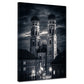 Altstadt Panorama Kirche München schwarz weiß Wandbild