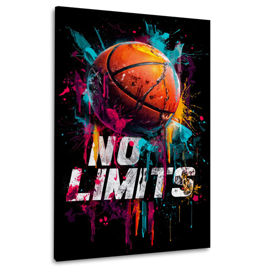 Basketball Pop Art Farbspritzer Sport No Limits Erfolg Wandbild