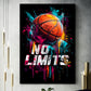Basketball Pop Art Farbspritzer Sport No Limits Erfolg Wandbild