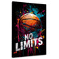 Basketball Pop Art No Limits Motivation Wandbild