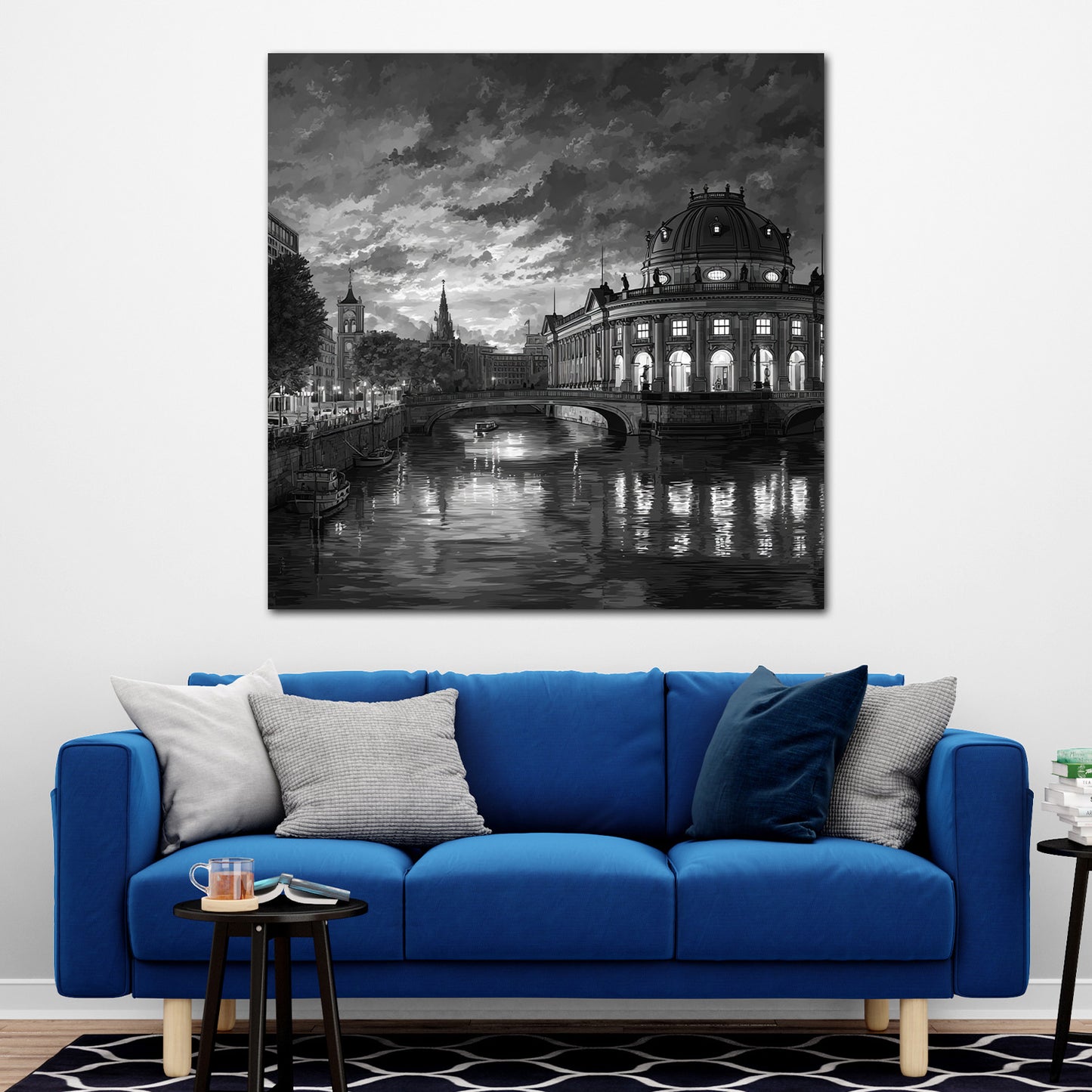 Berliner Museumsinsel Abendstimmung historische Architektur Wandbild