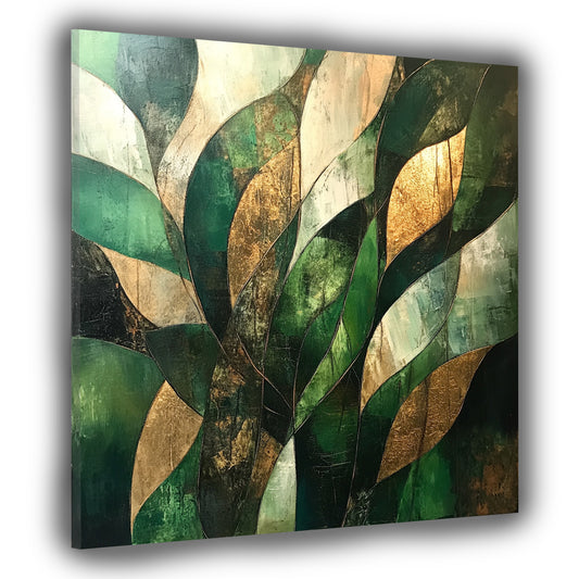 Blattstruktur abstrakt elegant Wandbild