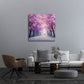 Frühling Wandbild über dem Sofa im Wohnzimmer