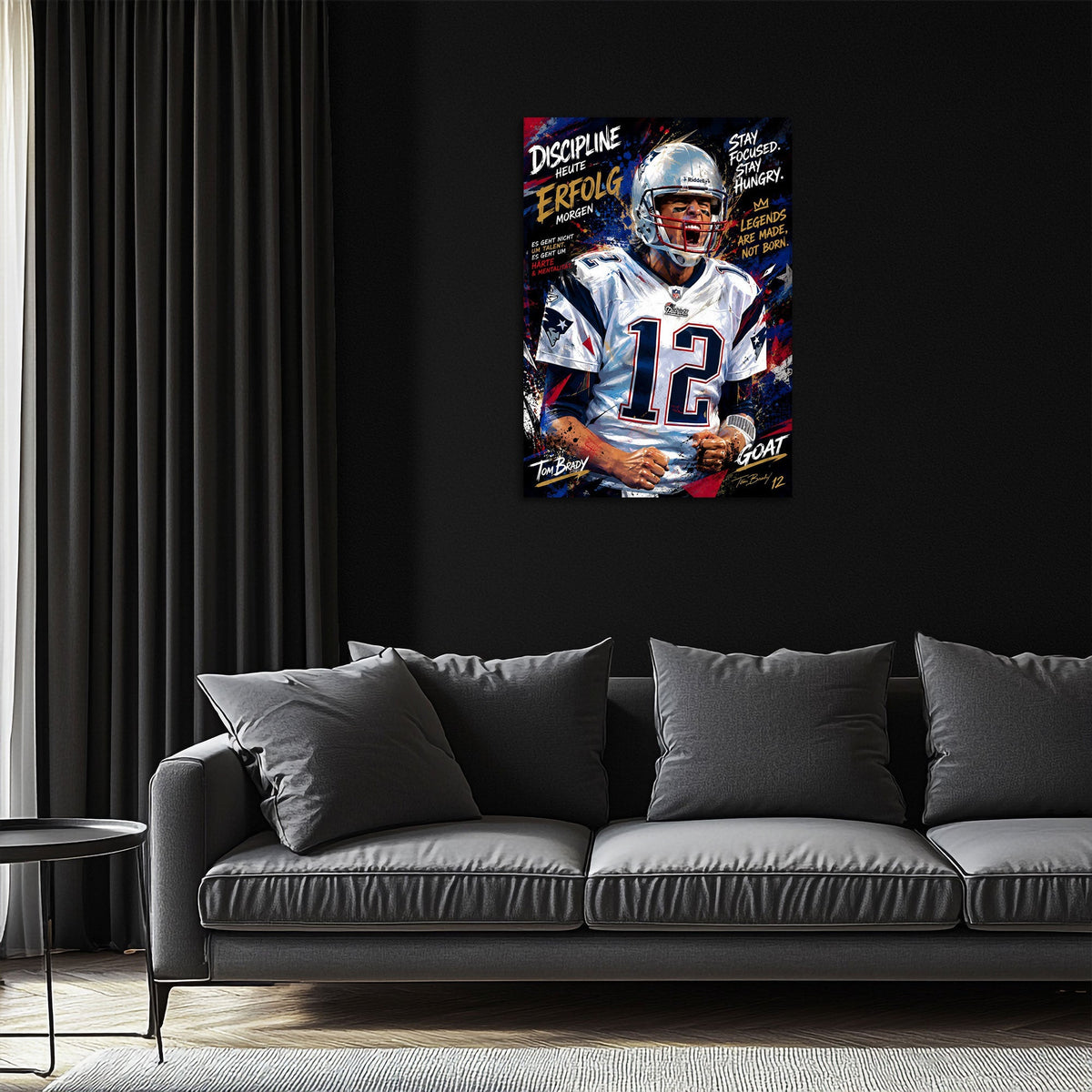 Sport Wandbild als Blickfang im modernen Wohnraum