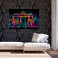 Brandenburger Tor Berlin Neon Farben Street Art Wandbild