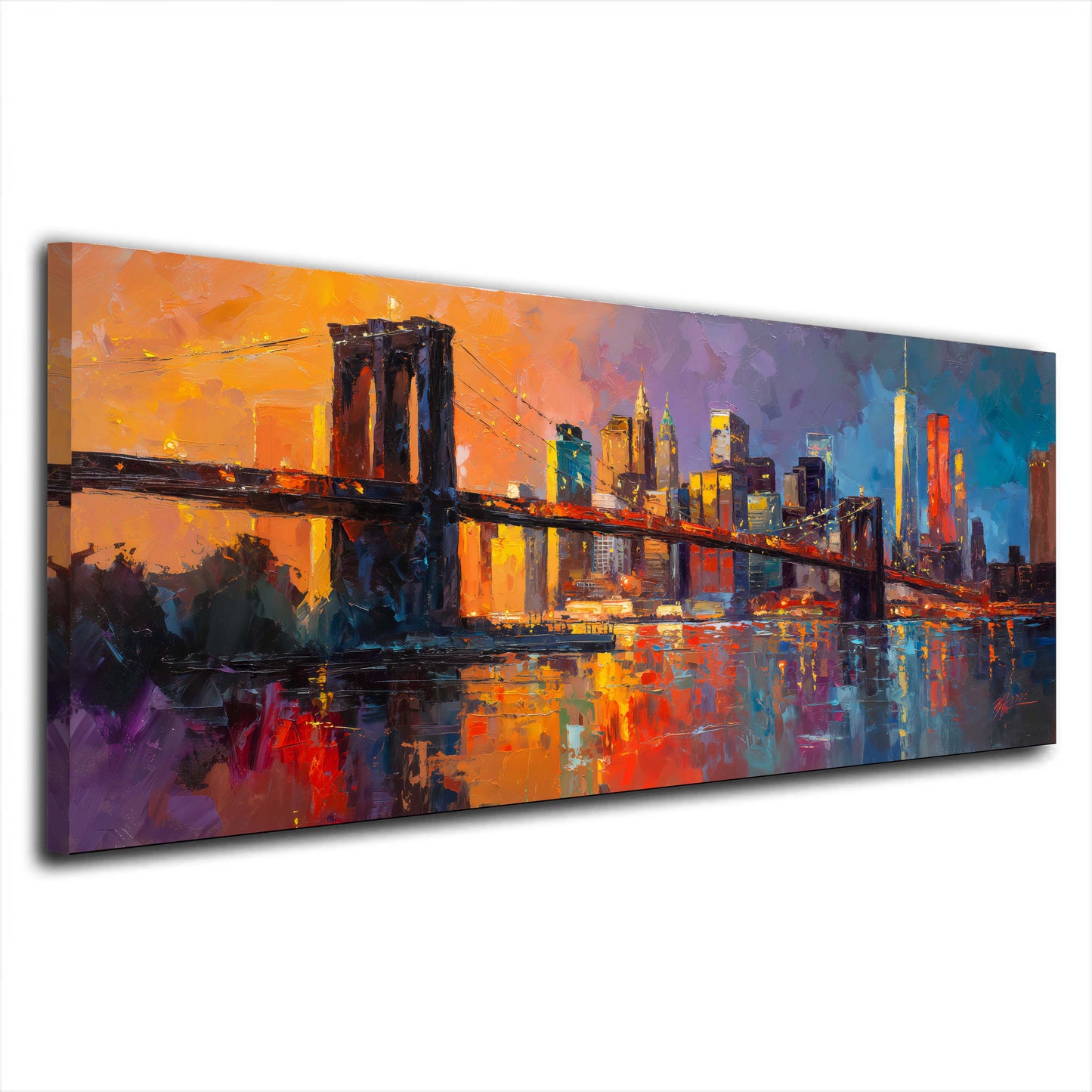 Brooklyn Bridge Panorama New York Wandbild